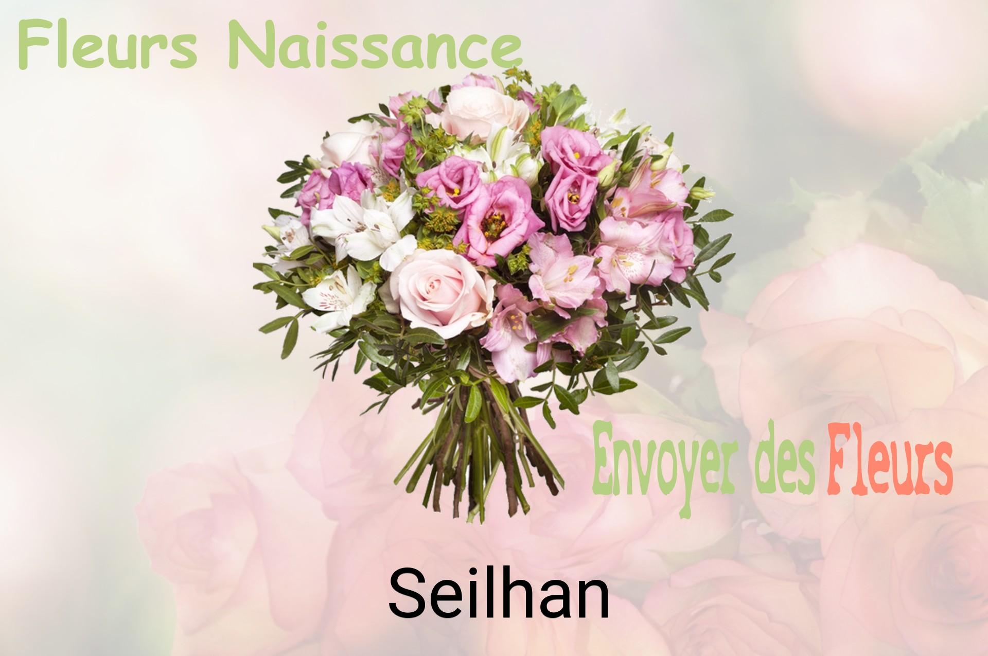 Bouquet de fleurs de naissance livré à Seilhan